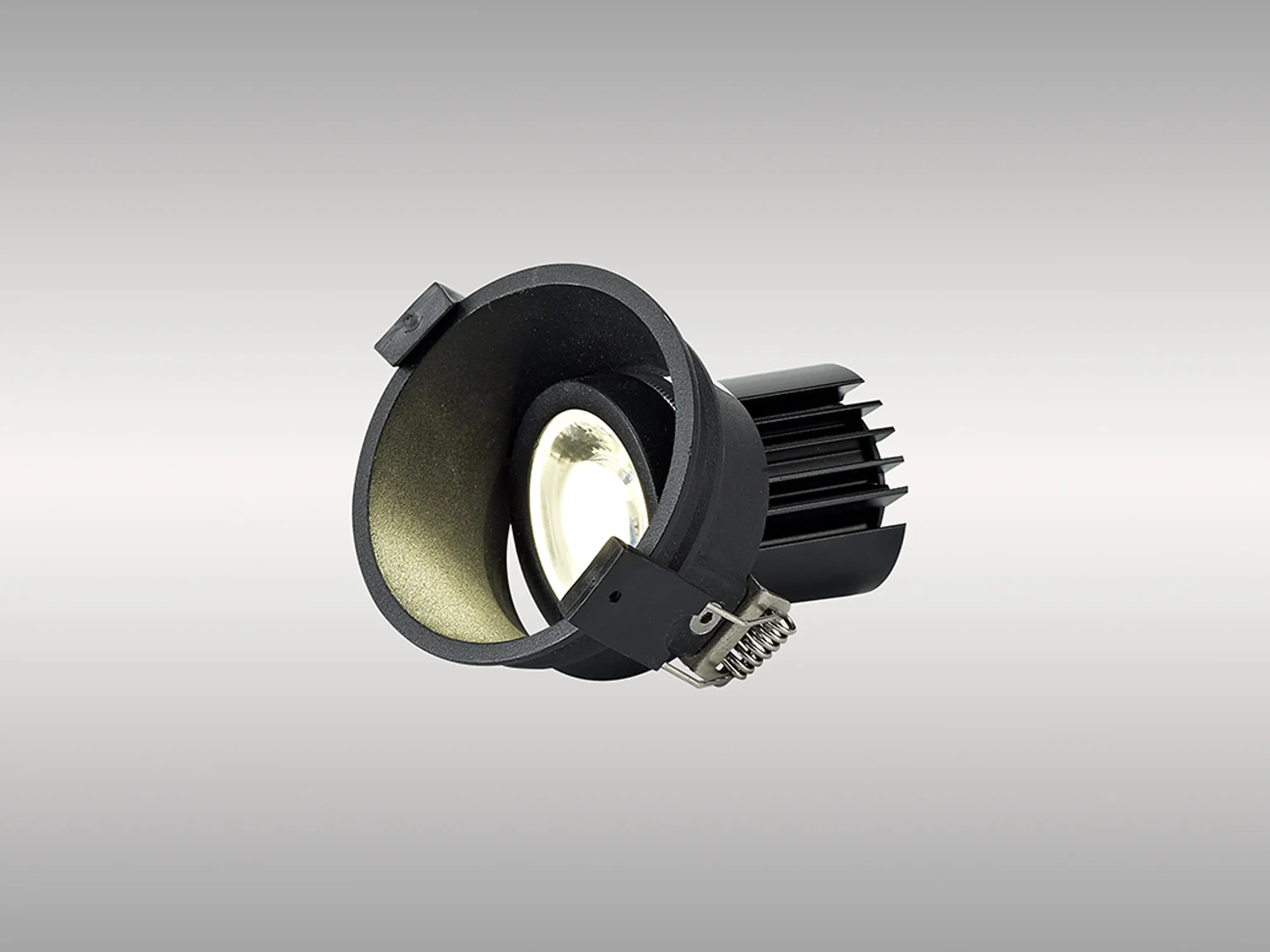 Bania A 9 Powered by Tridonic  9W 2700K 770lm 24° CRI>90 LED Engine, 250mA Black Adjustable Recessed Spotlight, IP20 DM201670  Dlux Bania A 9